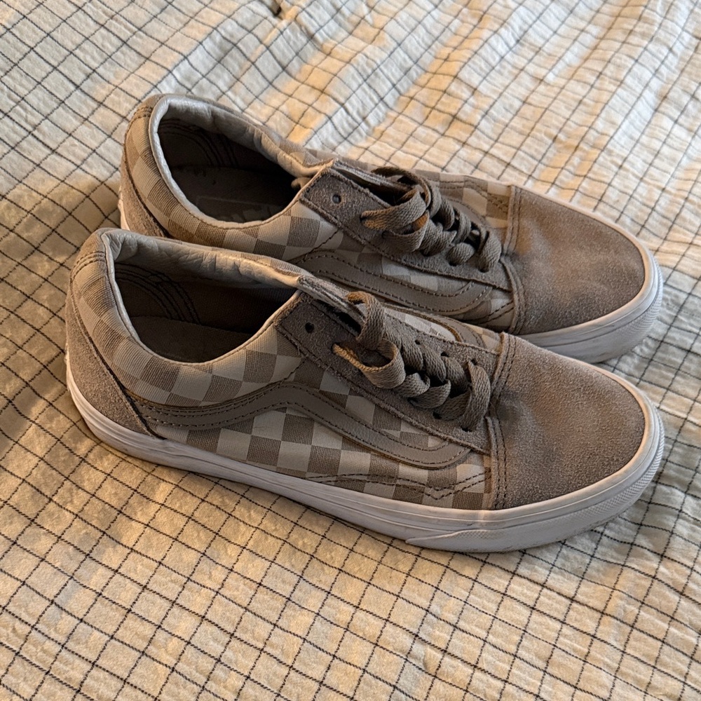 Vans Gray Checkered Women's Sneakers